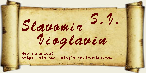 Slavomir Vioglavin vizit kartica